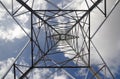 Electrical high tension tower in Mallorca Royalty Free Stock Photo