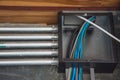 Electrical junction box with galvanized conduit pipe connection