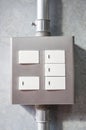 Electrical light switch with pipeline Royalty Free Stock Photo