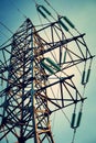 Electrical line tower Royalty Free Stock Photo