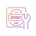 Electrical meter repair gradient linear vector icon Royalty Free Stock Photo