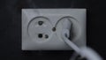 Electrical outlet fire