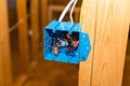 Electrical outlet gang box during new construction Royalty Free Stock Photo