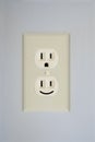 Electrical Outlet Smiley Face