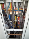Electrical Panel board connection Royalty Free Stock Photo