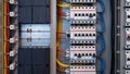 Electrical Panel with Circuit Breakers and Wiring â AI Content Royalty Free Stock Photo