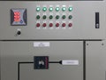 electrical part and accessories in the control cabinet , control and power distributor,lockout ,tagout Royalty Free Stock Photo