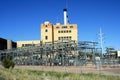 Electrical plant on a blue sky