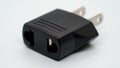 Electrical plug. Adapter from European plug to American or Chinese for travel.