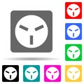 electrical plug multi color style icon. Simple thin line, outline vector of web icons for ui and ux, website or mobile application Royalty Free Stock Photo