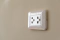 Electrical plug socket Royalty Free Stock Photo