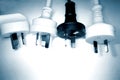 Electrical plugs Royalty Free Stock Photo