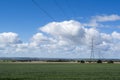 Electrical Power Lines, Rural South Australia Royalty Free Stock Photo