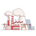 Electrical power production plant