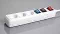 Electrical Power Strip with Individual Control Switches Royalty Free Stock Photo