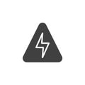 Electrical power symbol vector icon Royalty Free Stock Photo