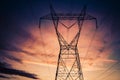 Electrical power transmission towers Royalty Free Stock Photo