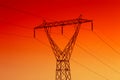 Electrical powerline Royalty Free Stock Photo