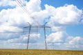 Electrical powerlines Royalty Free Stock Photo