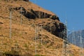 Electrical Pylons on hillside