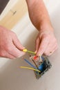 Electrical renovation work Royalty Free Stock Photo