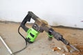 Electrical renovation work, hammer drillsin renovation room Royalty Free Stock Photo