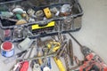 Electrical renovation work, many Hand tools