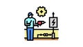 electrical rewiring color icon animation