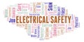 Electrical Safety word cloud.