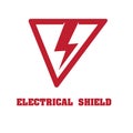 Electrical shield icon symbol