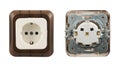 Electrical socket isolated Royalty Free Stock Photo