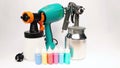 Electrical spray gun for coloration, for color pulverization