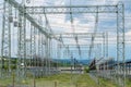 Electrical substation. Electricity distribution. Royalty Free Stock Photo