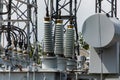 Electrical substation Elements, close up Royalty Free Stock Photo