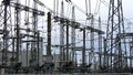 Electrical substation ,power tranformator Royalty Free Stock Photo
