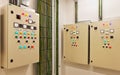 Electrical switch gear and circuit breakers that control heat, heat recovery, air conditioning, light and electrical power supply