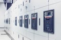Electrical switchgear, Industrial electrical switch panel.