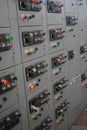 Electrical switchgear,Industrial electrical switch panel of power plant Royalty Free Stock Photo