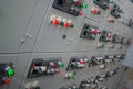 Electrical switchgear,Industrial electrical switch panel of power plant Royalty Free Stock Photo