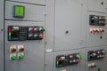 Electrical switchgear,Industrial electrical switch panel of power plant Royalty Free Stock Photo