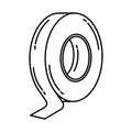 Electrical Tape Icon. Doodle Hand Drawn or Outline Icon Style Royalty Free Stock Photo