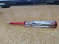 An electrical tool, a test pen, is good to use to check whether there is a fire or electrical phase