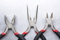 Electrical tools wire cutter, pliers Royalty Free Stock Photo