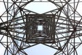 ELECTRICAL TOWER ON A BLUE SKY Royalty Free Stock Photo