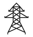 electrical tower isolated icon design