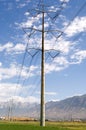Electrical transmission tower Royalty Free Stock Photo
