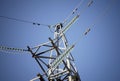 Electrical transmission tower Royalty Free Stock Photo