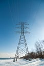 Electrical Transmission Tower (Electricity Pylon) Royalty Free Stock Photo
