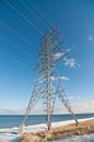 Electrical Transmission Tower (Electricity Pylon) Royalty Free Stock Photo