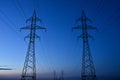 Electrical Transmission Towers Royalty Free Stock Photo